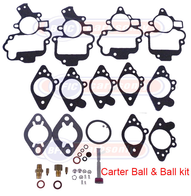 Carter carburetor kit model ball & ball 1bl 