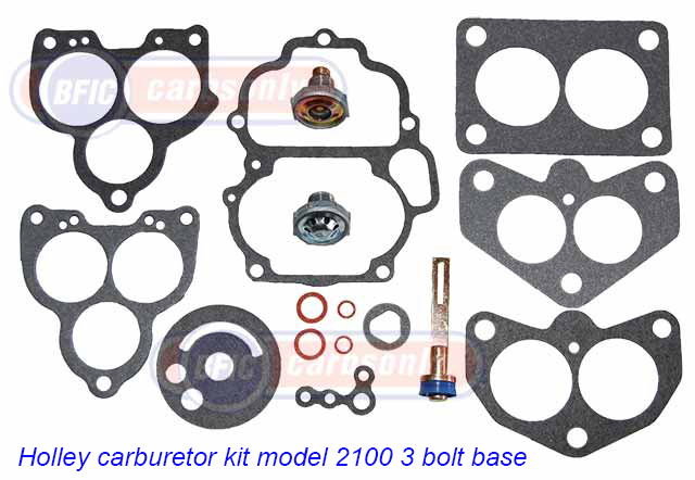 Holley carburetor kit model 2100 3bolt mount 2bl