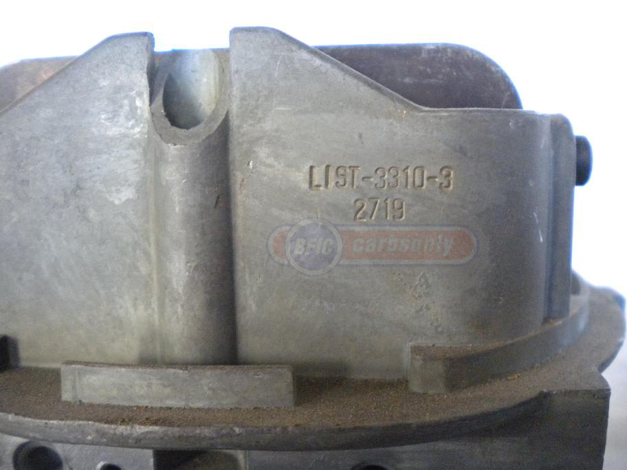 Holley carburetor list number