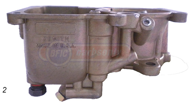 Zentih carburetor body model 228 hand choke 