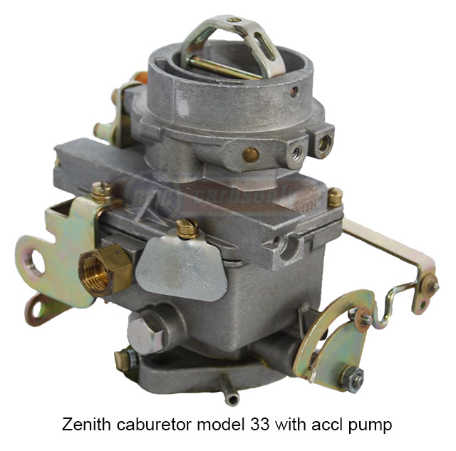 Zenith carburetor model 33 with accl pump side